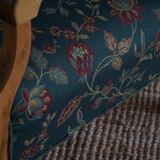 Danish mid-century modern, pair of beech armchairs with original fabric, 1960s.