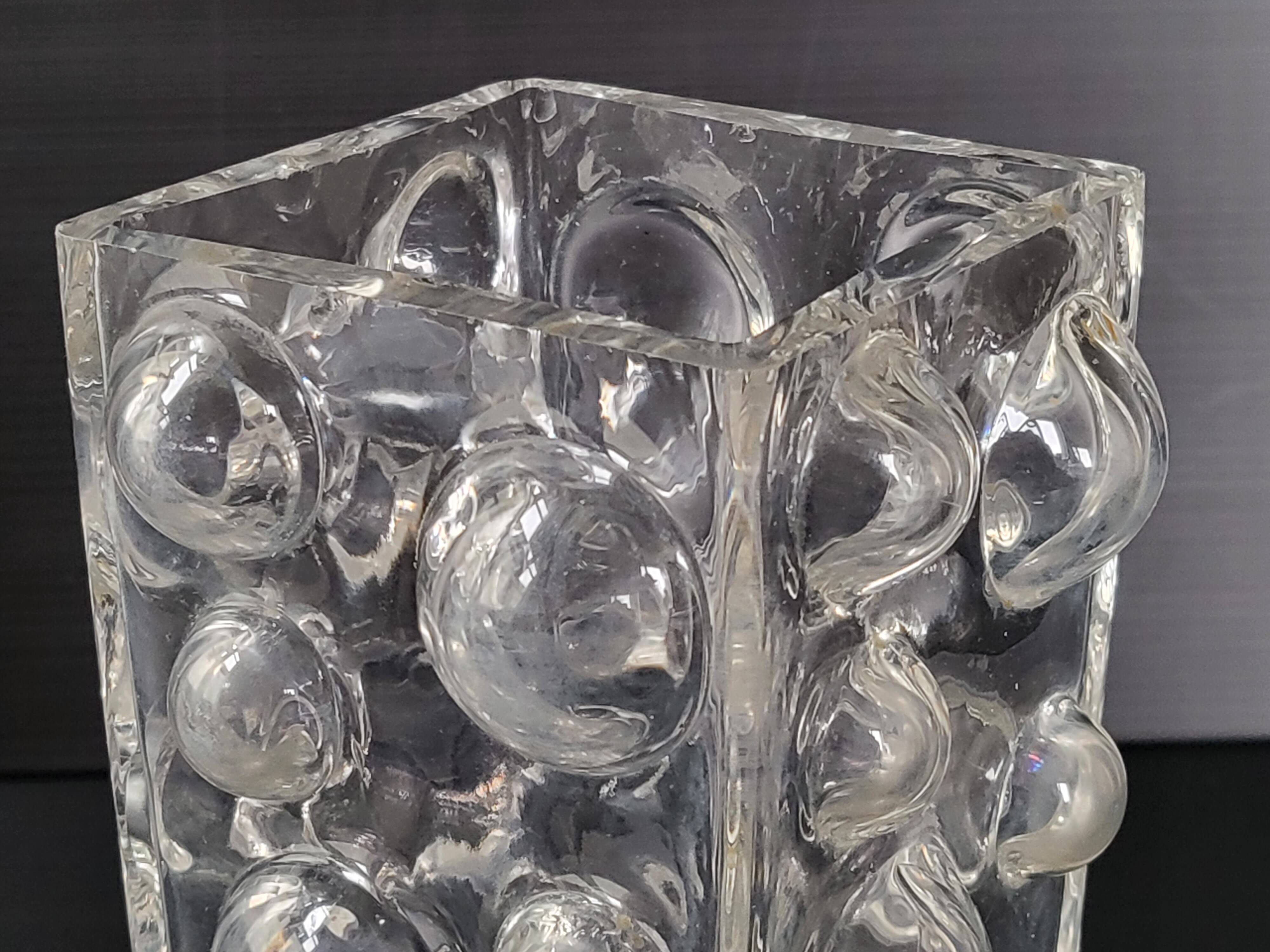 Vintage 1970 glass vase