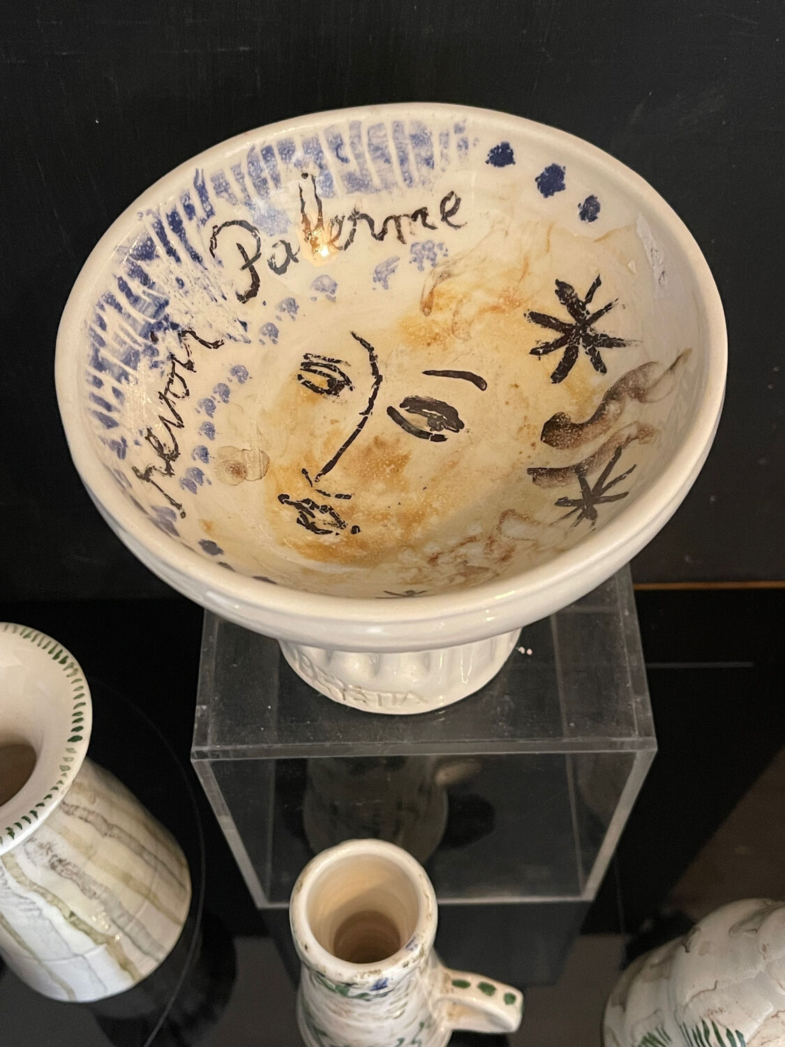 Ceramics signed Beretta Vallauris