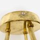 Floral Hollywood Regency Flush Lamp by Willy Daro for Massive