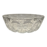 Large moulded crystal bowl