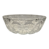 Large moulded crystal bowl