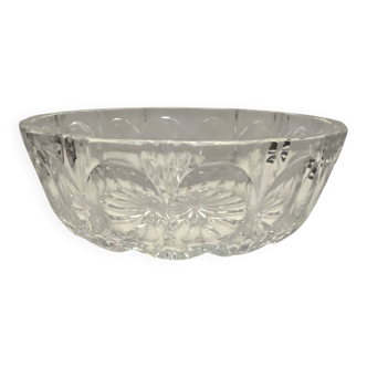 Large moulded crystal bowl