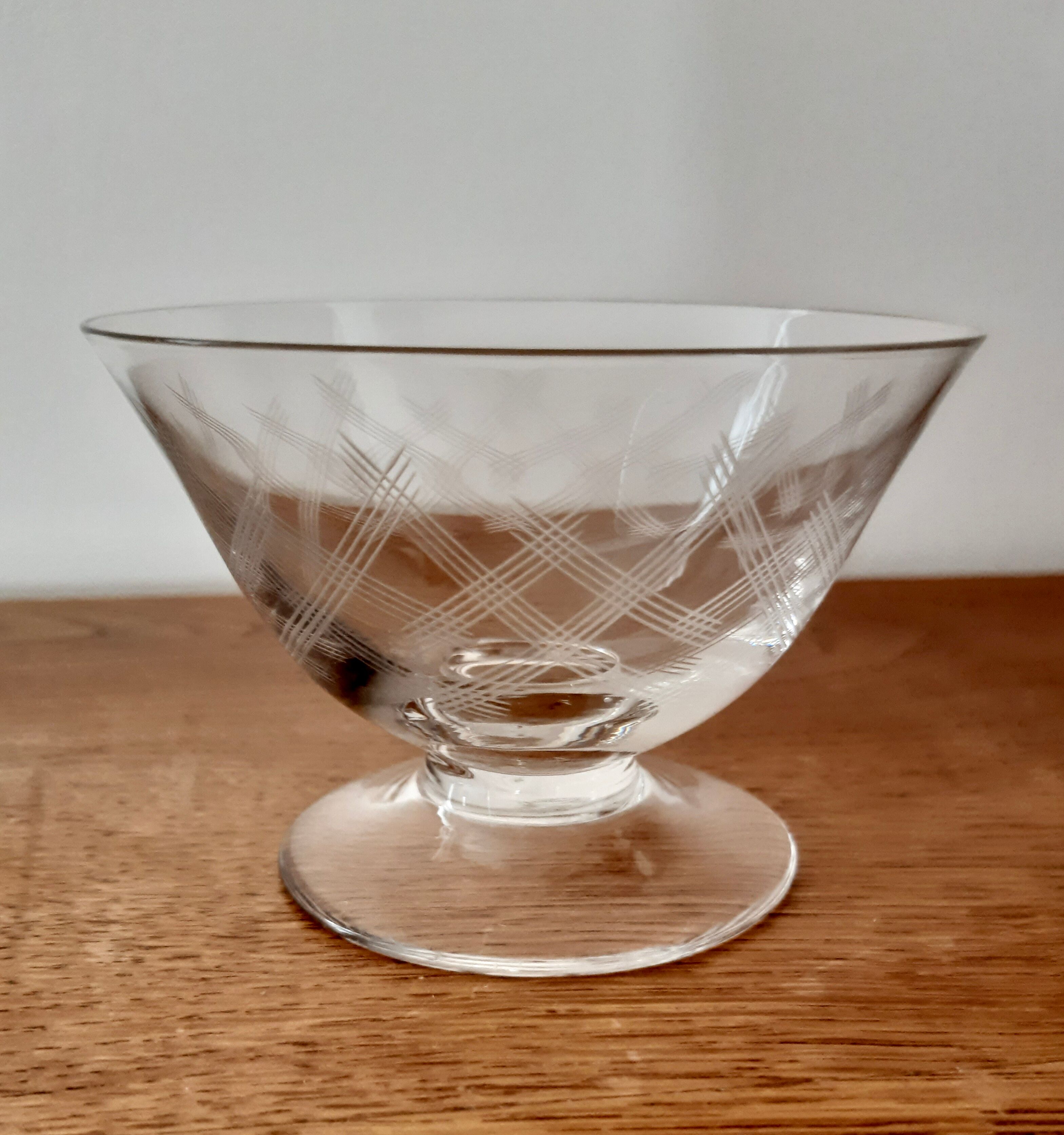 Lot de 6 coupes à champagne en cristal