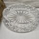 Chiseled glass ashtray
