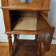 Side table, old antique bedside table