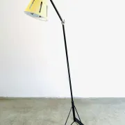 No. 12 Sun Series (Zonneserie) Floor Lamp By H. Busquet For Hala Zeist, The Netherlands, 1950S