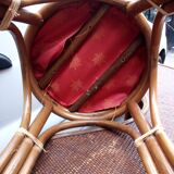 Rattan bar and two stools