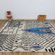 Handmade wool Berber rug 200x188 cm