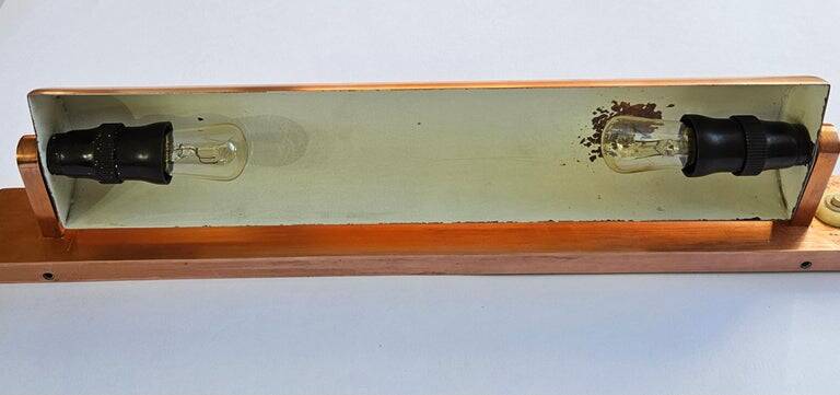 Very rare copper wall lamp, Art Deco, 1930s