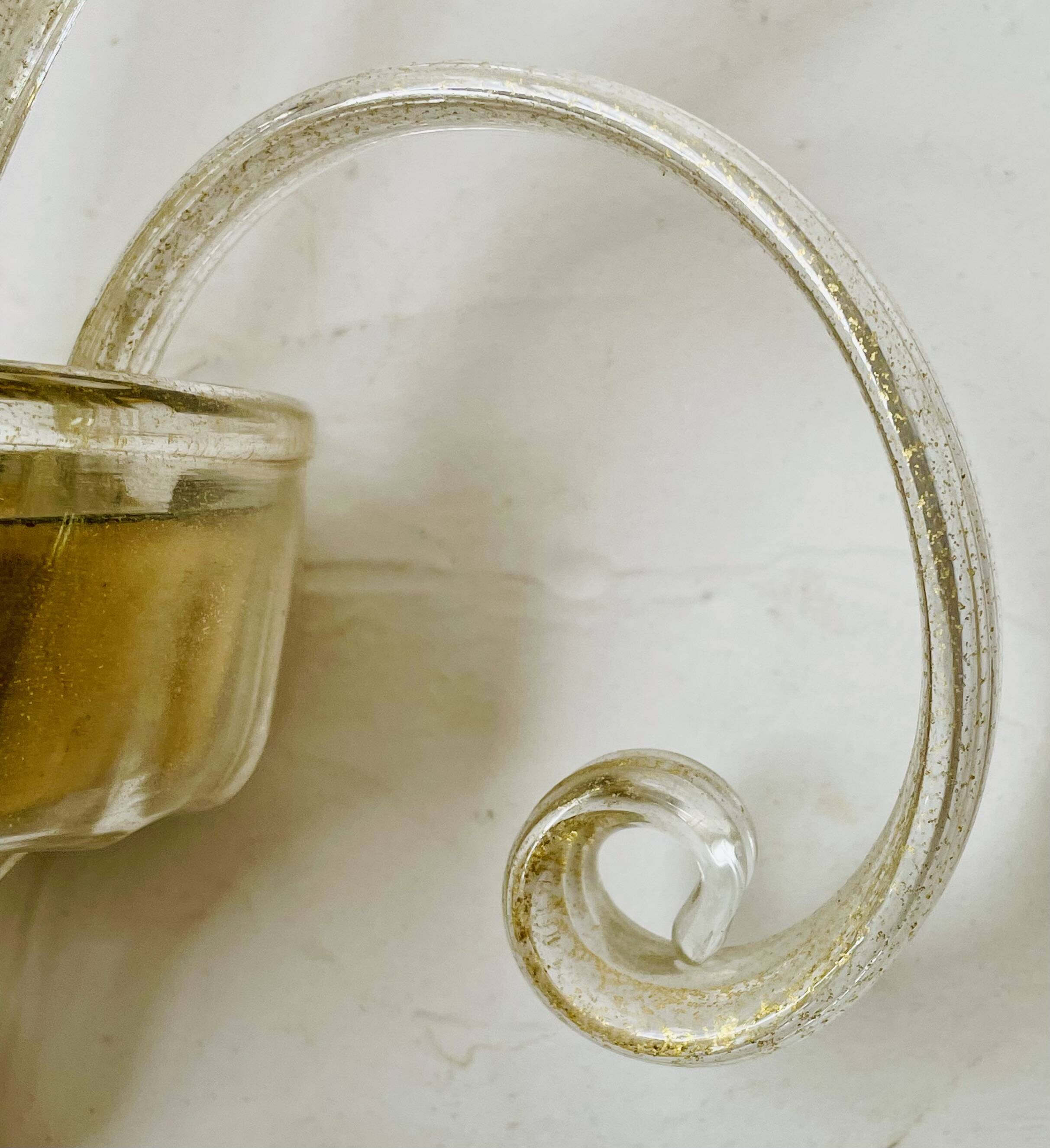 Vintage Murano glass wall lamp