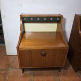 Pair of Scandinavian teak bedside tables from the 1960s.
