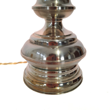 Three vintage bedside lamps in silver