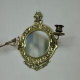 Single vintage Swedish brass sconce