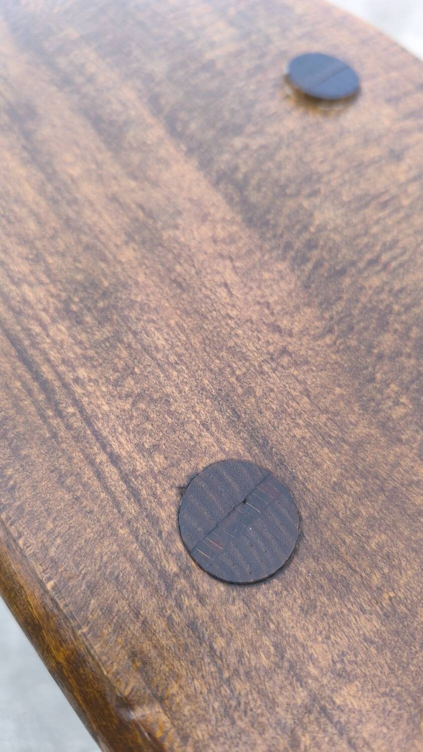 Solid wood tripod stool 1950