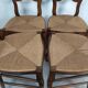 4 chaises paillées