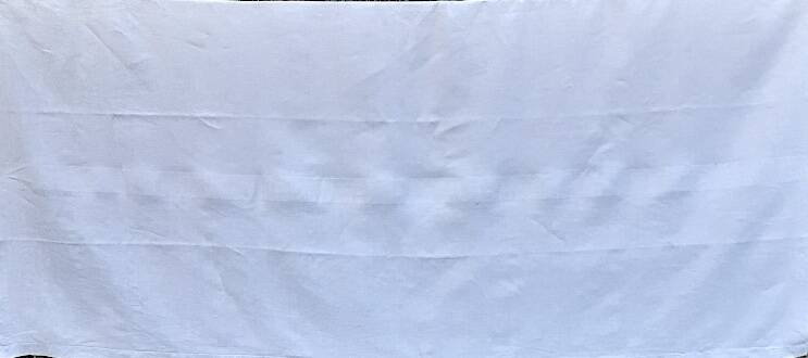 antique tablecloth with lace trim 180x163 cm