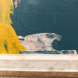 Abstract painting on panel