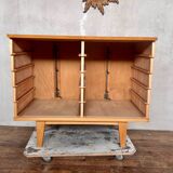 Covered storage unit / vintage silverware with compass feet