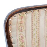 Original dining chair by Thonet in original vintage fabric, 1940