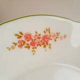 Set of 6 flat plates Arcopal vintage floral decoration
