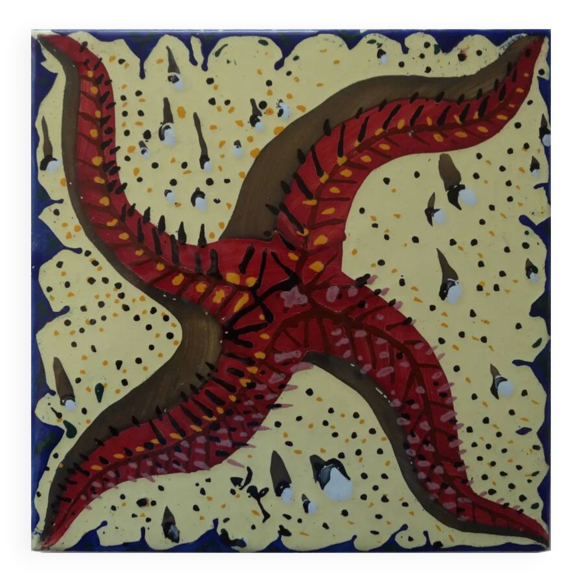 Salvador Dali: Red Starfish - Original Signed Ceramic