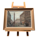 Oil on canvas representing the Place de la Concorde in Paris