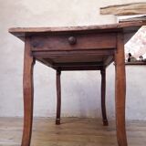 Table Louis XV XVIIIth, a drawer, old