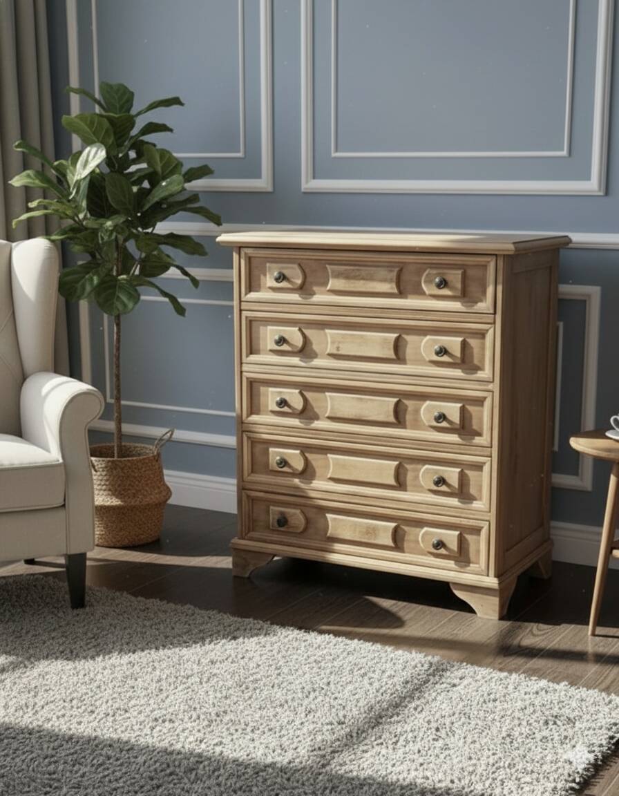 Drawer chest authentic wood