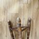 Tripod stool with backrest