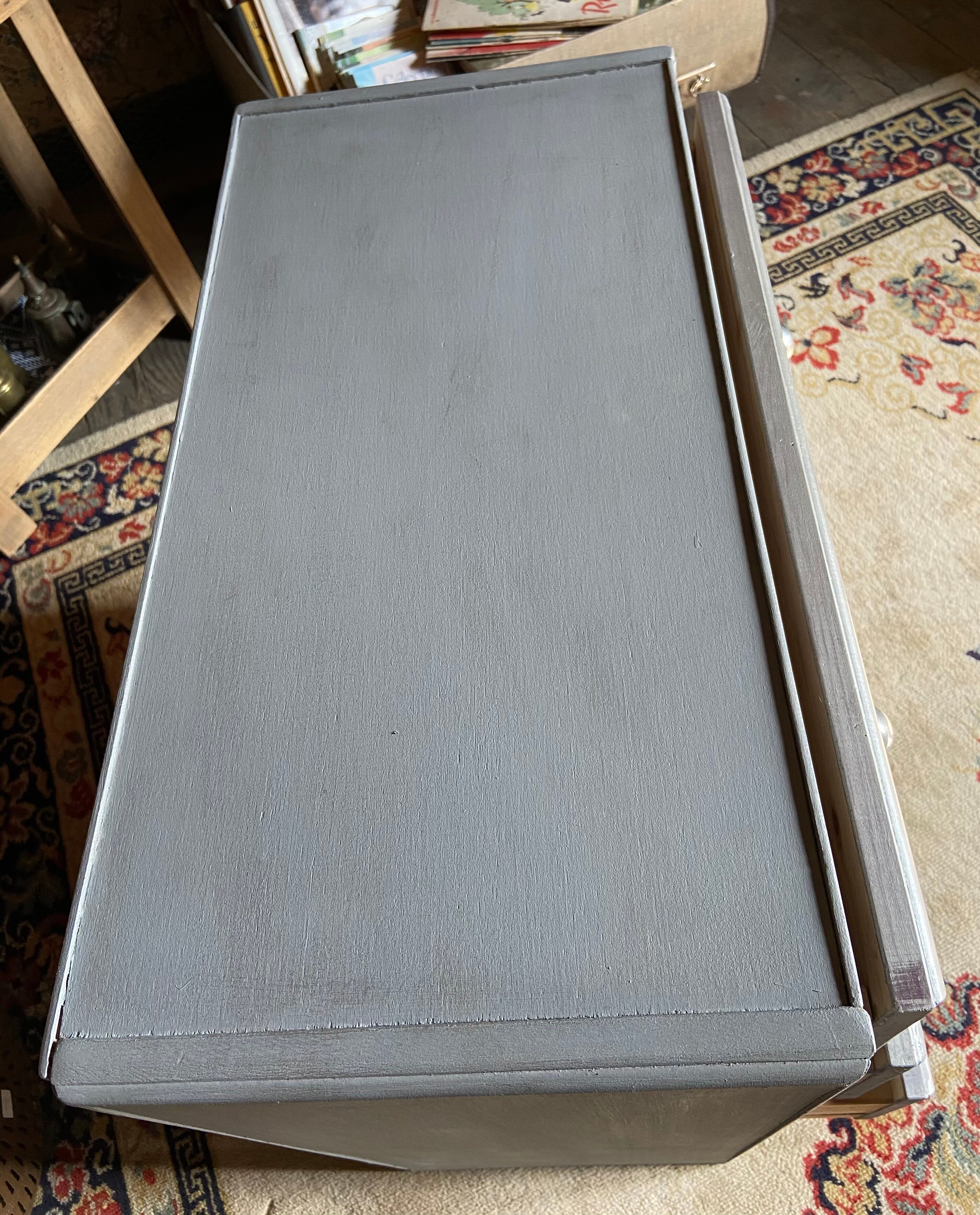 Wooden dresser three vintage drawers