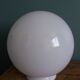Globe boule opaline verre blanc 20 cm