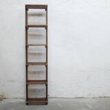 Vintage wooden column bookcase shelf