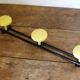 Coat 60 years yellow metal door