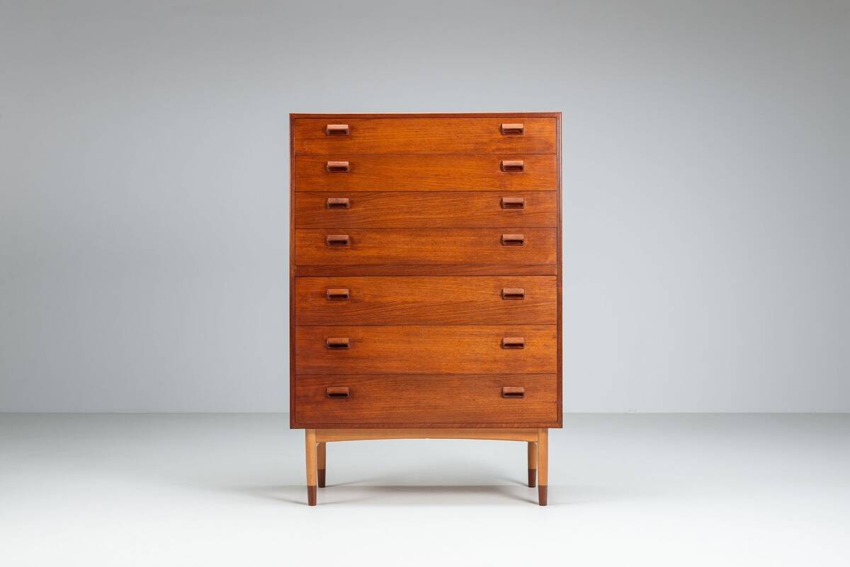 Commode Borge Mogensen en teck Soborg Mobelfabrik Danemark 1960