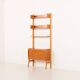 Scandinavian mid century teak free standing wall unit, 1960s