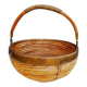 Rattan and brass basket 1970
