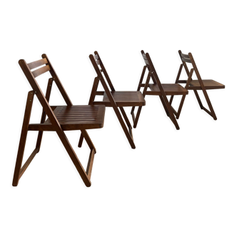 4 chaises pliantes 1960