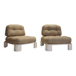 Paire de fauteuils lounge
