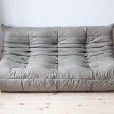 Sofa 3 places leather designed by Michel Ducaroy 1973