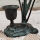 Art Nouveau style candle holder couple of birds