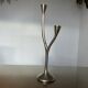 Modernist candle holder in solid bronze 1970
