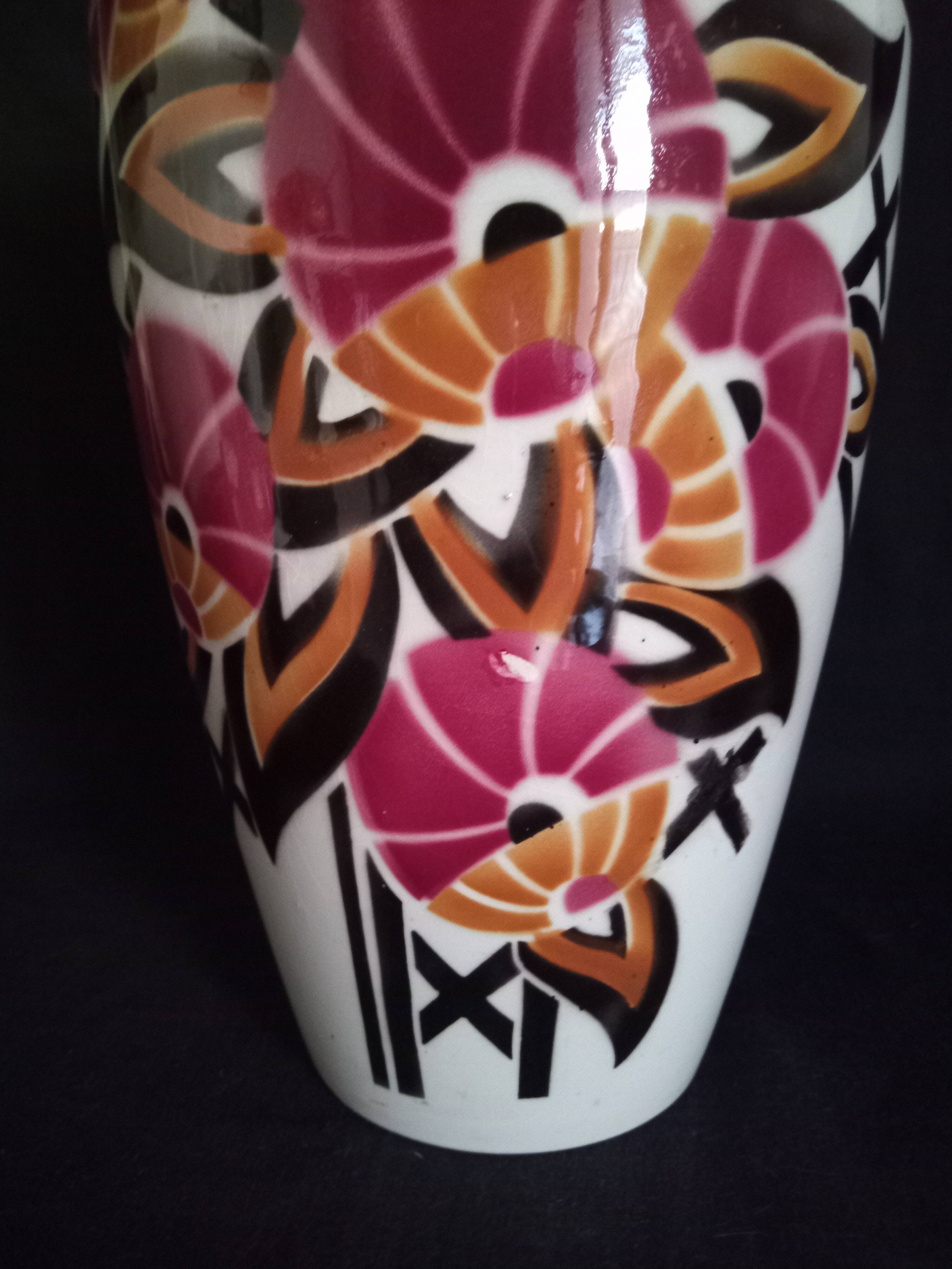 Keller & Guérin Luneville - Art Deco vase model "Pergola"