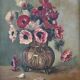 Tableau ancien bouquet d’anémones