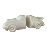 Pair of vintage ceramic car bookends