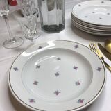 Porcelain flower soup plate