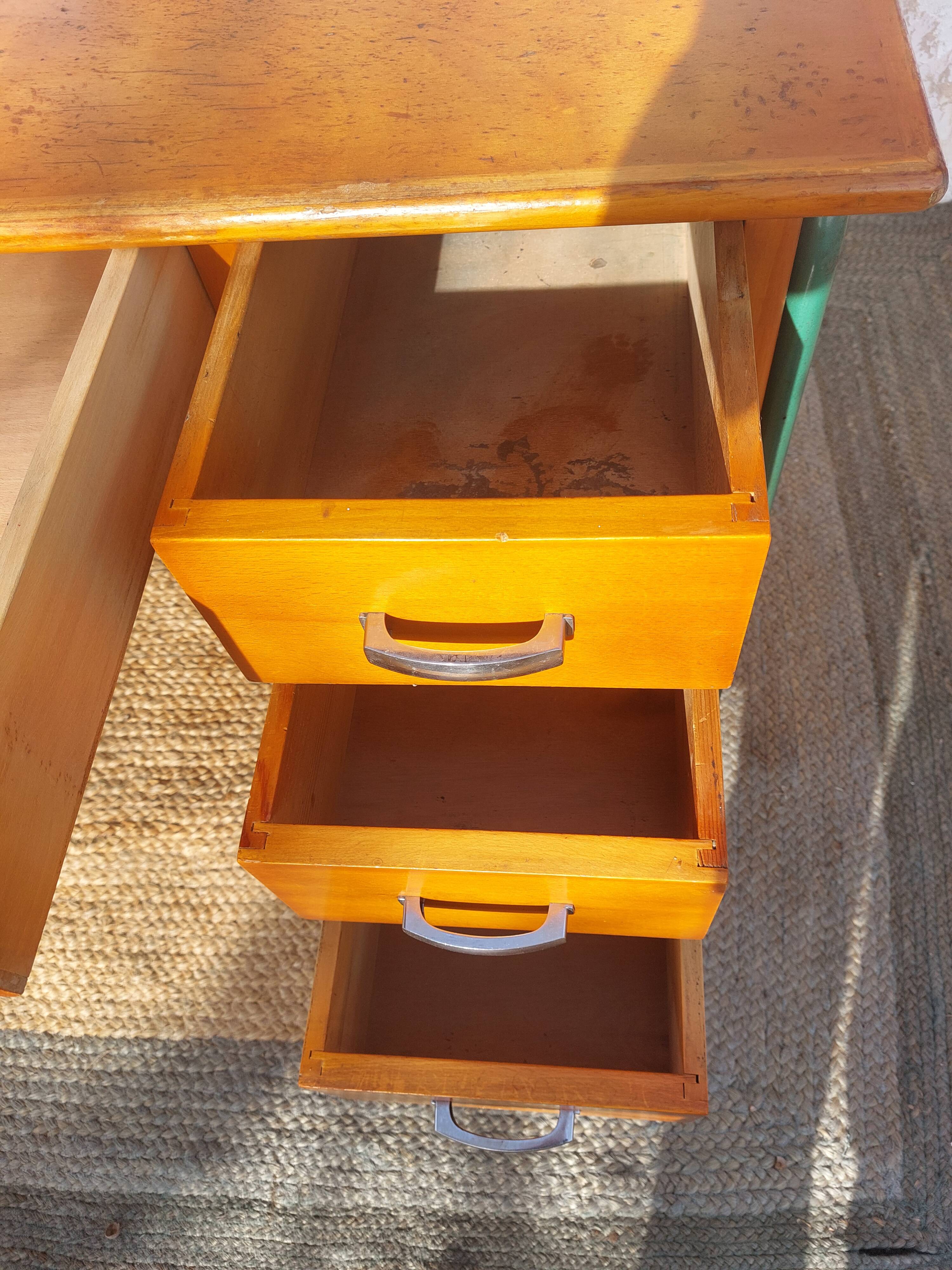 Vintage schoolmaster's desk