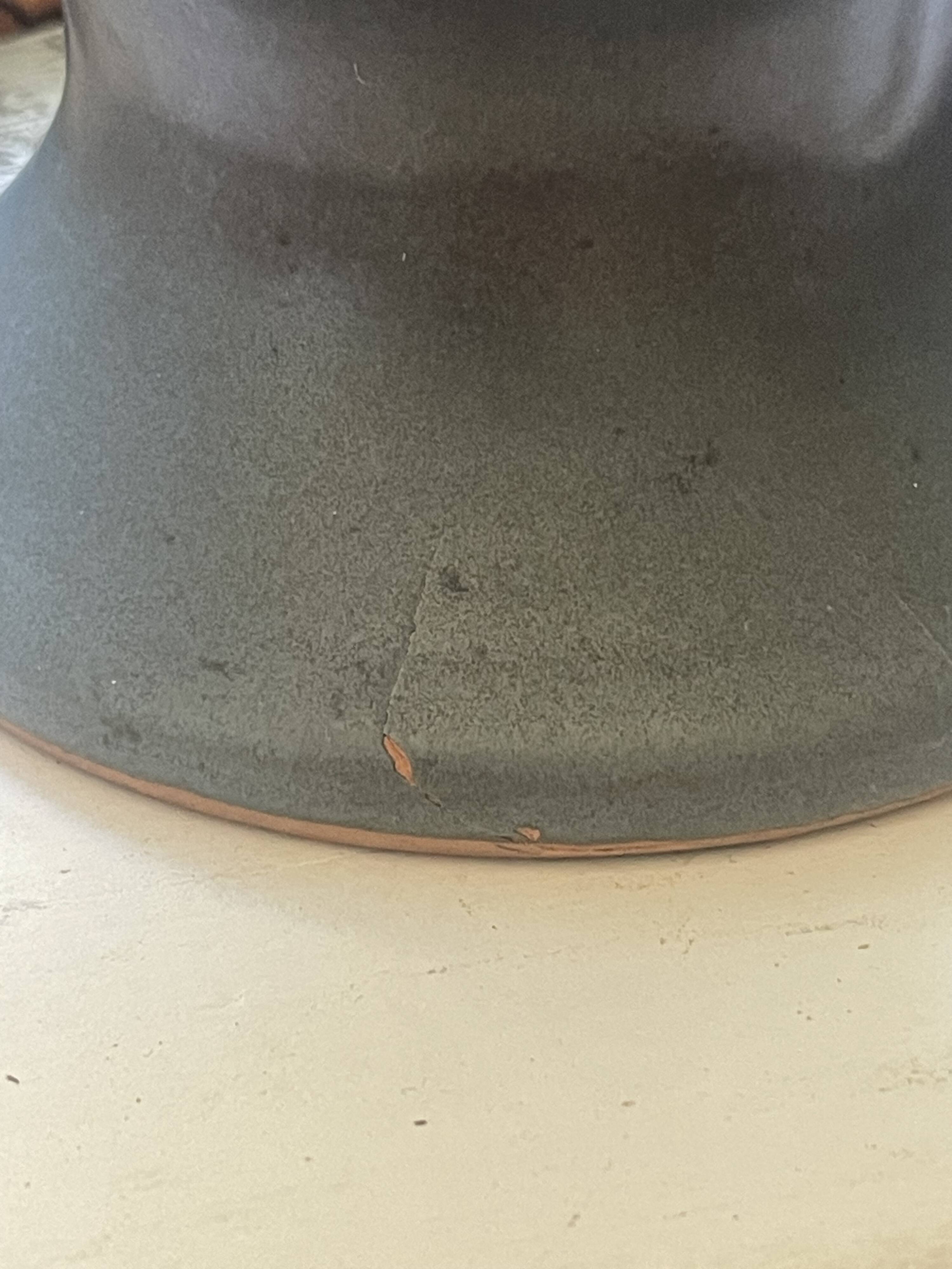 Vintage ceramic Vallauris amphora lamp