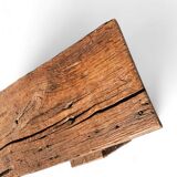 Brutalist /oak coffee / side table / 1960s /