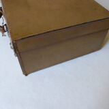 Suitcase leather monogrammed MB